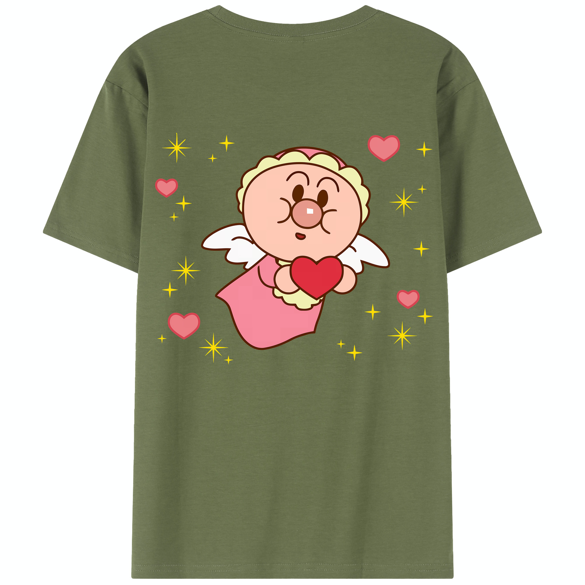 （画像用） アンパンマン Anpanman 綿100％半袖Tシャツ（背面プリント）